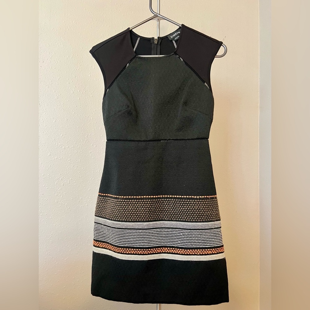 Bebe Black Cocktail Dress, Size 0